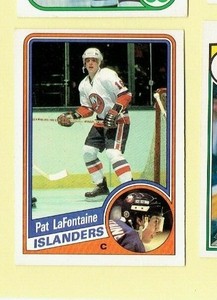 1984-85 OPC O-Pee-Chee Hockey Card N.Y. Islanders Rookie #129 Pat Lafontaine