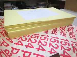 BUR01 RAMETTE 489 FEUILLES A3 JAUNE SERIN CANARY XEROX PAPIER 1524 PAPER - Photo 1/3