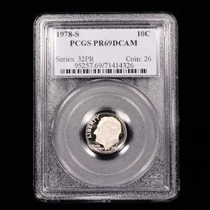 1978-S Roosevelt Dime 10c - PCGS GRADED PR69DCAM - Picture 1 of 4