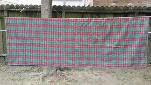 RED GREEN GOLD CHRISTMAS PLAID RECTANGLE 78"x56" TABLECLOTH FREE SHIPPING - Picture 1 of 3