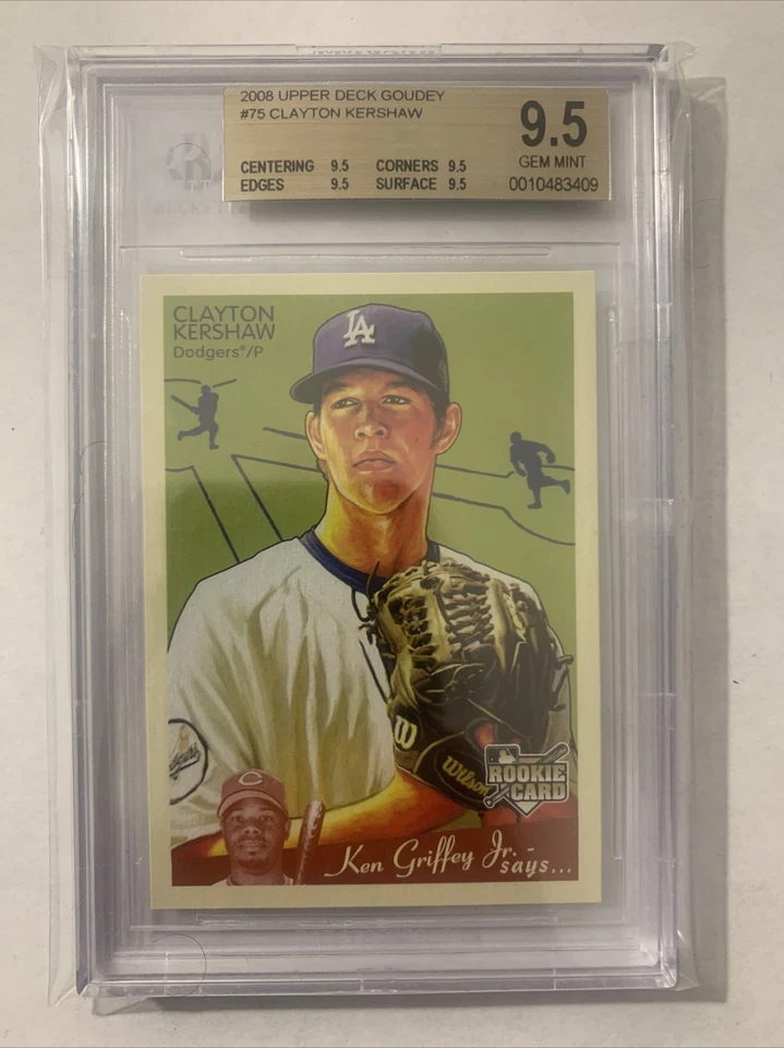 CLAYTON KERSHAW 2008 DECK SUPERIOR GOUDEY ROOKIE RC DODGERS Beckett 9.5 gem Estado perfeito - Imagem 1 de 2