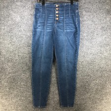 Energie Womens High Rise Button Fly Stretch Jeans Size 11 Sculpting Jegging