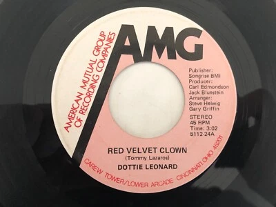 AOR Folk Psych Soft Rock 45 DOTTIE LEONARD Red Velvet Clown AMG hear - Image 1 of 2
