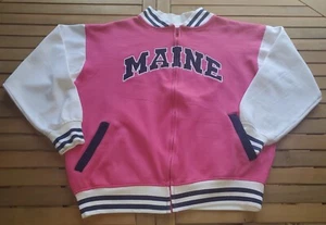 Kids Girls Baseball Harrisburg Trading Co Varsity Jacket Maine Medium Spring - Picture 1 of 11