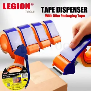 Packing Tape Dispenser Gun Tape cutter For 48-50mm Width Roll Stick Low Noise - Picture 1 of 4