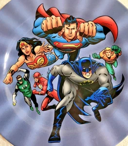 WARNER BROS. STUDIO STORE~ Justice League ~RARE~11" Plastic Collector Plate~1999 - Picture 1 of 10