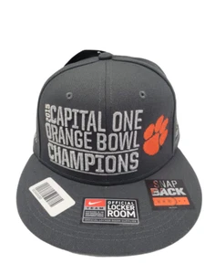 Nike 2015 Capital One Orange Bowl Champions Baseball Cap Clemson Tigers Snapback - Picture 1 of 10
