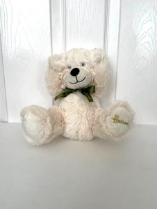 Harrods Peek A Boo Teddybär Magnetpfoten creme grün Schleife selten - Bild 1 von 5