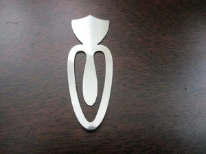 Vintage 1960s/1970s Concra Sterling Silver Finial Shield book mark bookmark - Bild 1 von 10