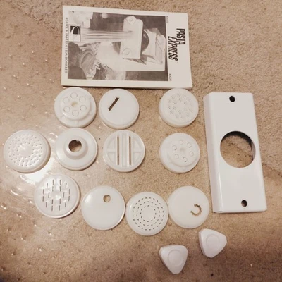 NUEVO LOTE DE CTC Pasta Express Maker Modelo X2000 Die Disc Lote Manijas Placa Metal Foto 1 de 4