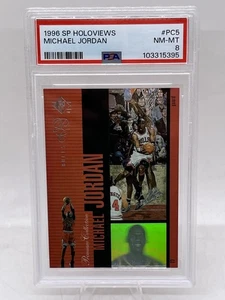 1996-97 SP Premium Collection Holoviews #PC5 Michael Jordan Chicago Bulls PSA 8 - Bild 1 von 2