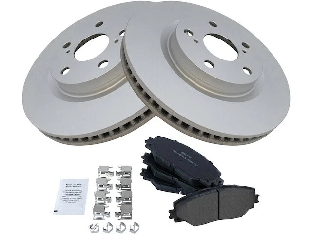 TRQ 64RG73J Front Brake Pad and Rotor Kit Fits 2009-2010 Pontiac Vibe 2.4L 4 Cyl - Image 1 of 1