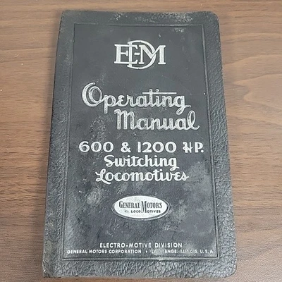 1950 General Motors 600 & 1200 HP Switching Locomotives Operating Manual No 2303 - Image 1 of 4