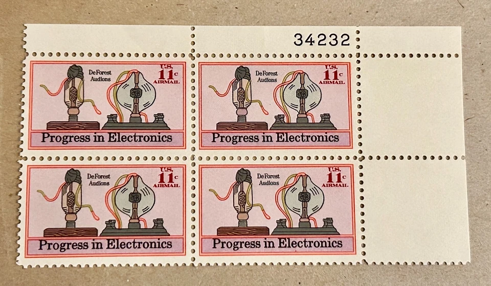 Sc #C86, Electronics Progress, 1973 US 11¢ Block MNH/OG, VF/XF - Image 1 of 2