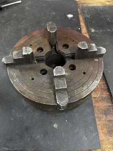 The D.E Whiton Machine Co. 10” X 3” Lathe Chuck 4 Jaws - Picture 1 of 7