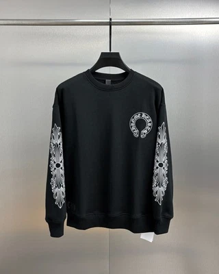 Chrome Hearts Nuevo Sánscrito Bordado Logo Informal Cuello Redondo Sudadera Foto 1 de 4
