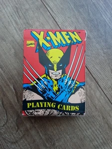 X-Men Playing Cards - 1993 Marvel - Vtg 1990s Evil Mutants Game Wolverine Gambit - Picture 1 of 3