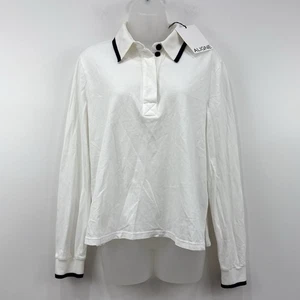Aligne Polo Shirt Womens S NWT Organic Cotton Preppy Ivy League Sustainable - Picture 1 of 15