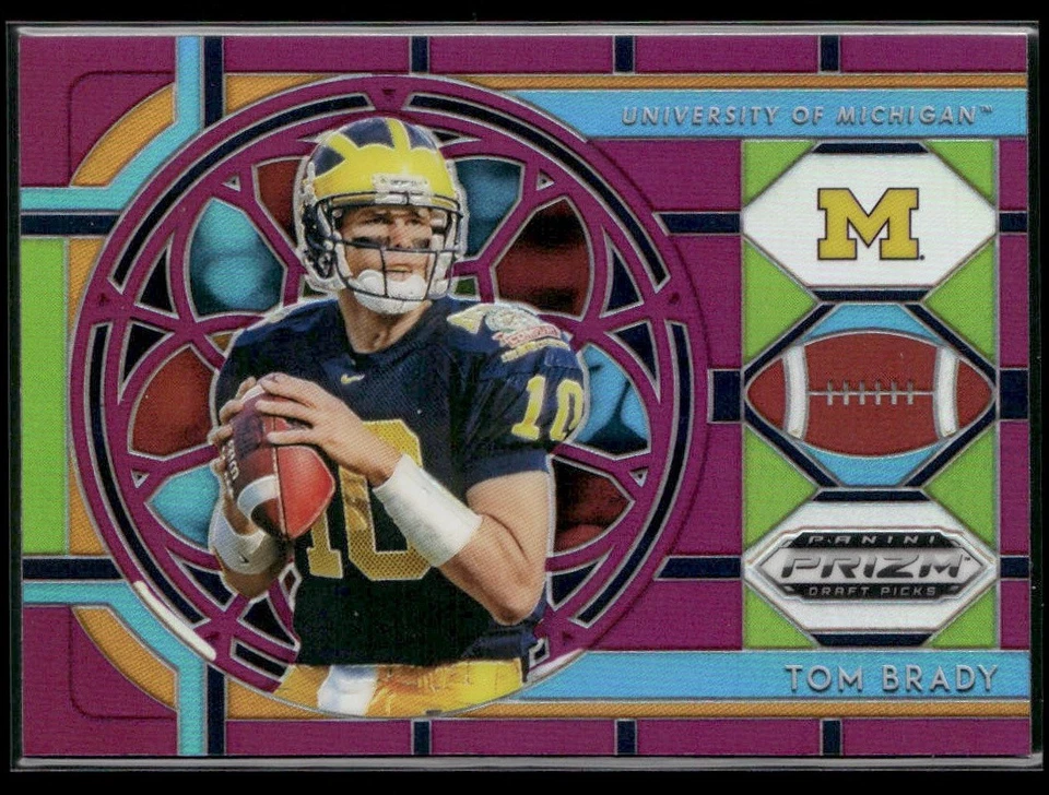 Tom Brady 2019 Panini Prizm Draft Picks #100 Prizms Purple 51583 - Image 1 of 2