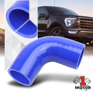 1.75" 4 Capas 90 Grados Codo Silicona Manguera Intercooler Acoplador Reductor Turbo Azul - Imagen 1 de 4