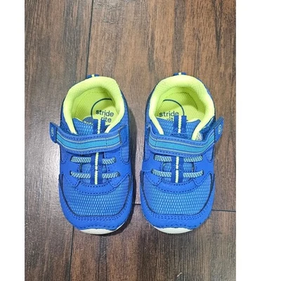 Zapatillas Stride Rite Bebé Niño Talla 5.5 Azul Verde  Foto 1 de 4