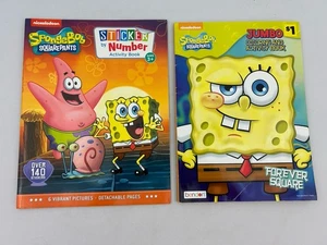 Nickelodeon SpongeBob SquarePants Sticker By Number Activity Book &Coloring Book - Picture 1 of 21