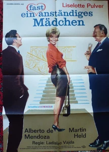 Original Filmplakat, LISELOTTE PULVER ..ein fast anständiges Mädchen German 1956 - Bild 1 von 4