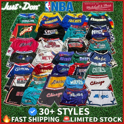 Pantalones Cortos de Baloncesto RETRO NBA JUST DON para Hombres NUEVOS CON ETIQUETAS Foto 1 de 4