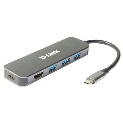 Hub USB D-Link DUB-2333 Grigio 60 W - Immagine 1 di 2