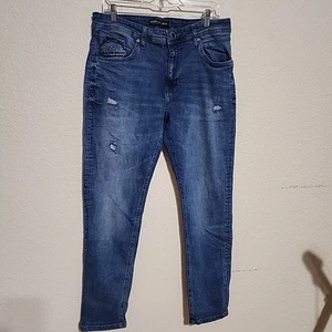 XIOS NEW GENERATION X-Art Blue Denim Men's Size 34x30 Distressed - Picture 1 of 11