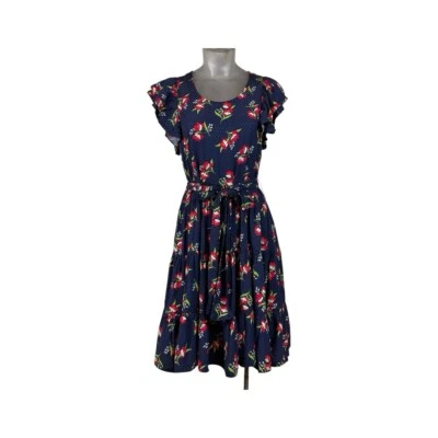 Vestido Jill Jill Stuart Medianoche Floral Jacquard Talla XS Romántico Grunge en Niveles Foto 1 de 4