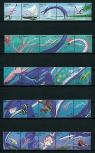 PALAU, SCOTT # 318, FULL MNH SET OF 25 PREHISTORIC & LEGENDARY SEA CREATURES - Picture 1 of 1