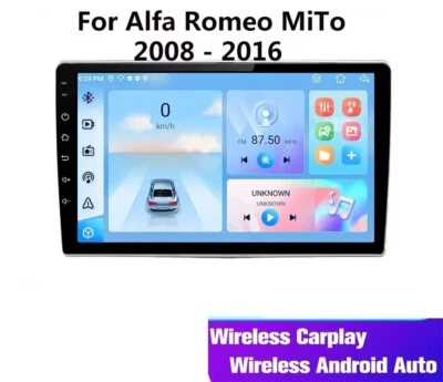 Autoradio Alfa Romeo Mito 2008-2012 CarPlay AndroidAuto 2GB+32GB Android 14 - Immagine 1 di 3