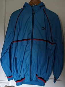 Puma Regenjacke - Blau - Neu Vintage - Brustumfang 42'' - Top Zustand - Bild 1 von 8