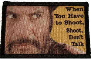 Tuco Ramirez "Shoot"  Morale Patch Tactical Military Army Funny USA Flag Badge - Picture 1 of 12