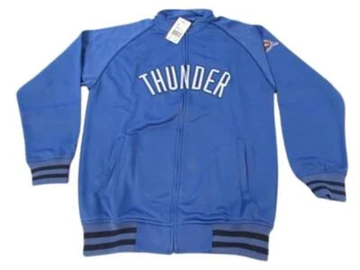 New Oklahoma City Thunder Mens Sizes M-LT-XL-3XL-4XL-Tall Majestic Track Jacket - Image 1 of 4