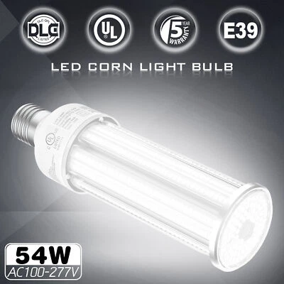 54W LED Corn Cob Light 6000K Workshop Warehouse Commercial E39 Mogul Base Bulb - Image 1 of 4