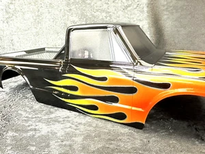 CUSTOM PAINTED RC TRUCK BODY ARRMA KRATON 6S TRAXXAS E-REVO T/E MAXX CHEVY C-10 - Picture 1 of 14