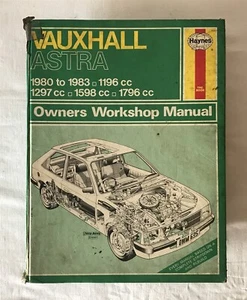 Vauxhall Astra 1980-83 Haynes 635 Owners Workshop Manual Hardback 1984 - Imagen 1 de 10