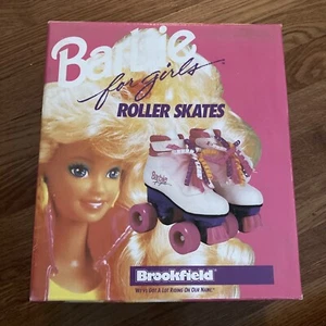 Vintage 1990 BARBIE BROOKFIELD ROLLER SKATES with Box Size 1 - Picture 1 of 8