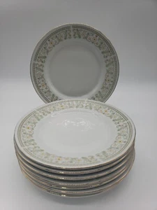 Set of 8 Tiontsin Porcelain China floral Salad Plate - Picture 1 of 8