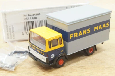 Ho 1:87 Brekina 34802 DAF F 900 Camion Con Cassone "Frans Maas" Nuovo In OVP - Immagine 1 di 4