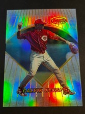 1996 Bowman's Best Refractor BORDERED PROOF Calvin Pokey Reese Reds #BBP12