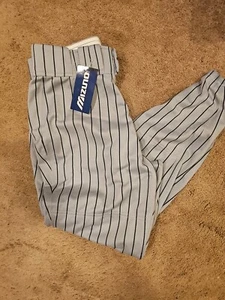 Baseballhose Mizuno grau mit schwarzen Streifen Performance Erwachsene 30-32S - Bild 1 von 3