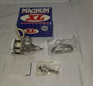 New Magnum XL 15AX Model Plane Engine Vintage Never Mounted New in Box - Picture 1 of 11