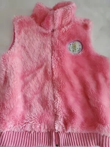 The WONDERFUL WORLD of DISNEY Girls XL(14-16) Pink Reversible Vest Faux Fur NWOT - Picture 1 of 11