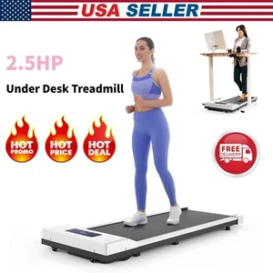 2.5HP Electric Treadmill Under Desk Flat Walking/Running Treadmill 6MPH NEW - Picture 1 of 34