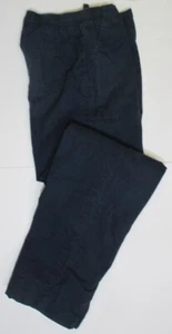 LANDS END Navy School Uniform Plain Front Chino Shorts Boys XL 18-20 *GC* - Picture 1 of 4