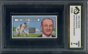 1966 Lyons Maid Famous People #26 Donald Bradman Graded CGA 7 Cricket - Picture 1 of 3