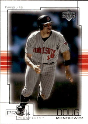 2001 Upper Deck Pros & Prospects Doug Mientkiewicz 32 Minnesota Twins - Image 1 of 2